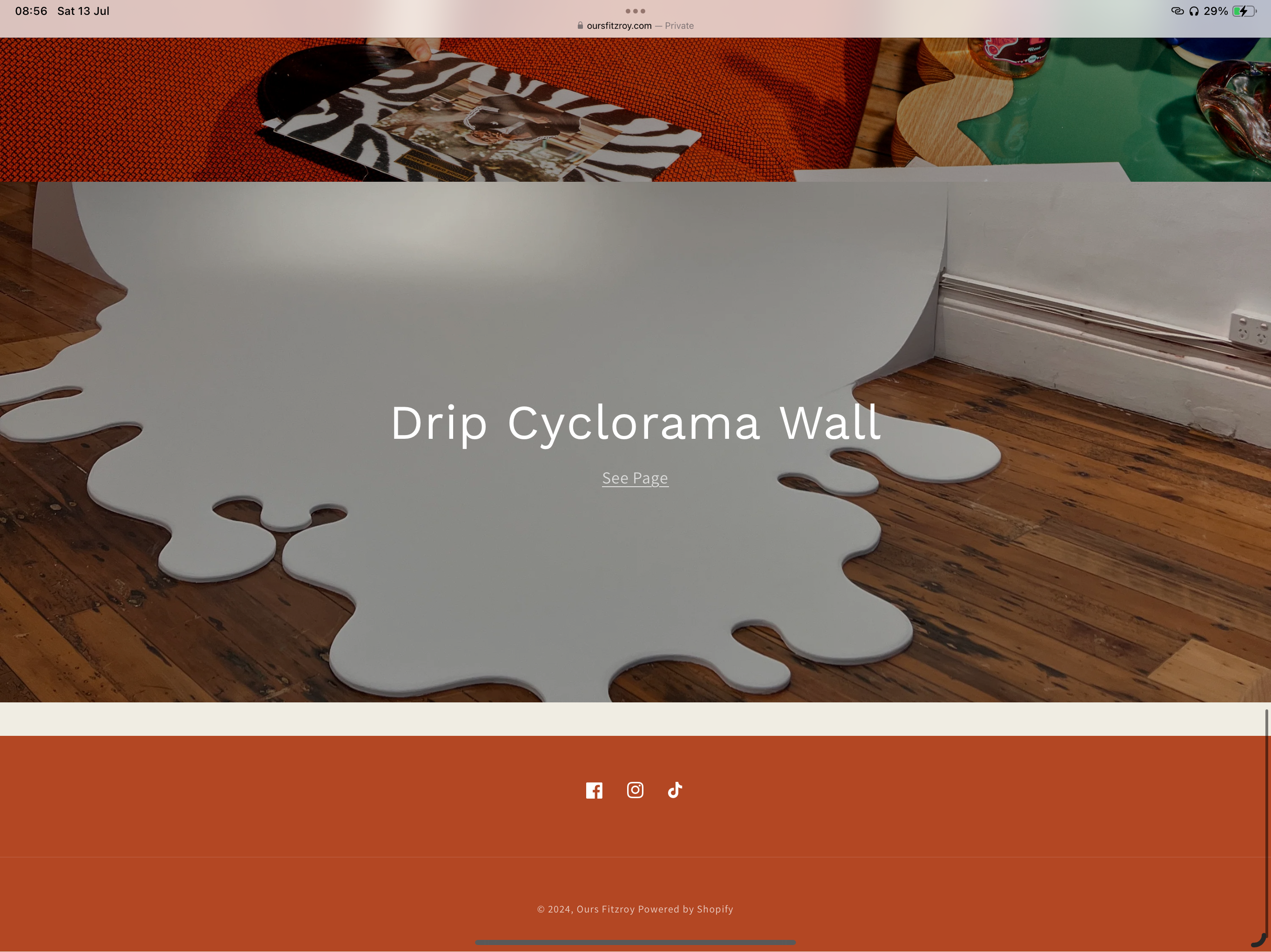 drippy cyclorama wall